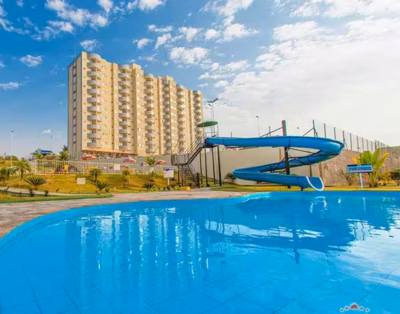 Flat no Caldas Novas Flat (Golden Dolphin Express) com Piscinas Termais