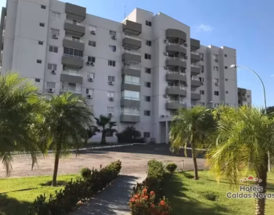 Apartamento no Lagoa Quente Flat Service com Piscinas Termais