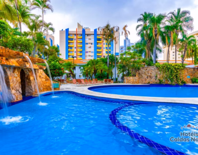 Apartamento no Privé das Thermas I com Parque Aquático de 7 Piscinas